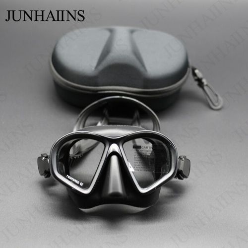 Junhaiins- De Plonge En Apne En Verre Pour Adultes,Ensemble Apne Apne Apne Apne Apne Apne Apne Apne Apne Apne Apne Apne Apne Apne Apne Apne Apne Apne - Type Black Mask With Box
