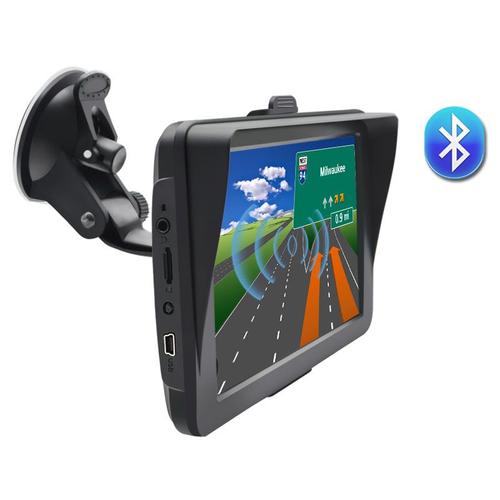 Junsun 7 pouces Navigateur GPS avec pare - soleil Bluetooth Sat Nav + 8G cartes gratuites pour les voitures et les camions en Europe