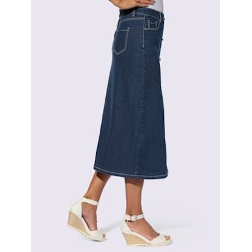 Jupe En Jean 99% Coton - - Bleu Dlav