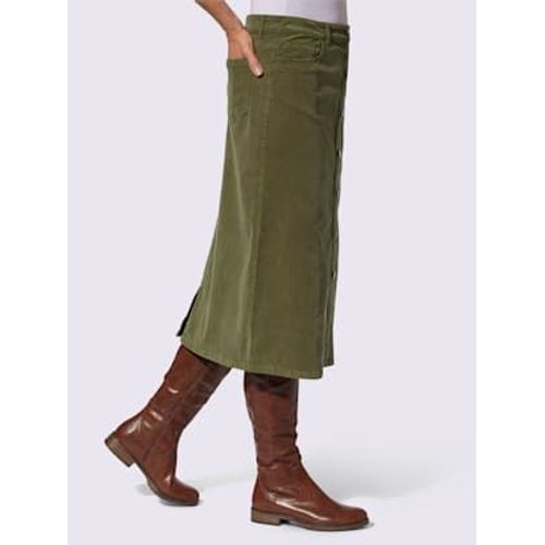 Jupe En Velours Ctel Qualit Coton - - Vert Olive