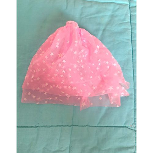 Jupe Longue Barbie toile Rose Voile Double Jupon Scratch  La Taille - Collection Princesse