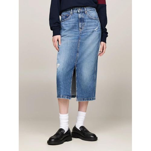 Jupe Longueur Midi En Denim Effet Dlav Claire Midi Skirt Dh6135/Denim Medium - 28