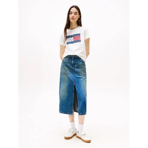 Jupe Midi Claire En Denim Utilitaire Claire Midi Skirt Utility Ci2037/Denim Medium - 33