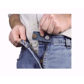 Extenseur de pantalon en denim, bouton d'extension de ceinture