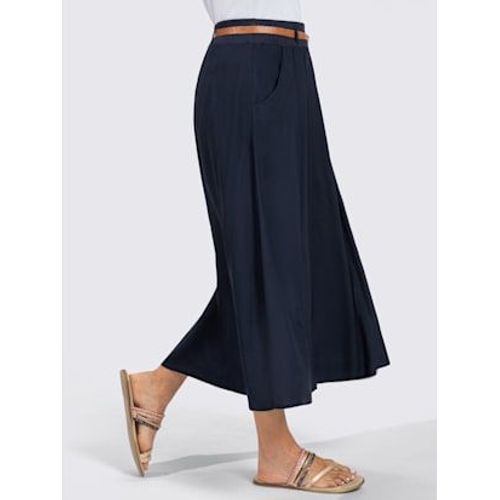 Jupe Pure Viscose - - Bleu Nuit