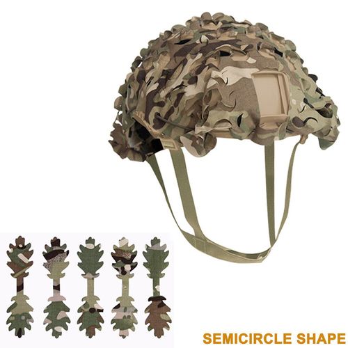 Juste De Casque En Maille Pour Airsoft,Camouflage 3d,Dcoup Au Laser,En Forme De Cuir Chevelu,Pour Paintball,Parachutiste,Chasse,Accessoires - Type Camo #A