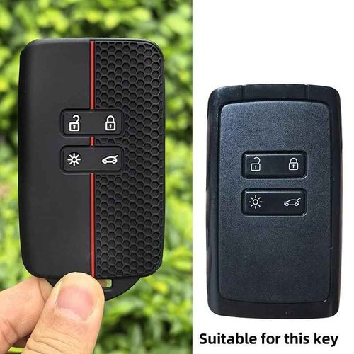 Juste De Cl De Voiture En Silicone Pour Renault,Captur,Koleos,Kadjar,Arkana,Megane,Dacia,Duster,Sandero,Stepway,Smart Remote Control Fob Case - Type Rouge