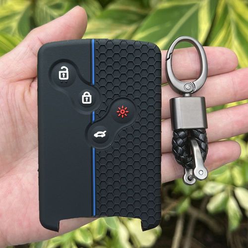 Juste De Cl De Voiture En Silicone Pour Renault,Kadjar,Captur,Clio,Megane,2,3,4,Rs,Koleos,Logan,Scenic,Duster,tui  Cartes,Accessoires De Chiot - Type A Type Black White A
