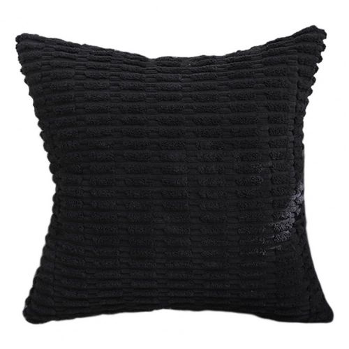 Juste De Coussin Carre En Velours Ctel  Rayures, Taie D'oreiller Dcorative, Fermeture clair Cache, Bonne lasticit, Document Solide, Boho, 45cm X 45cm