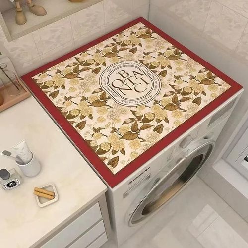 Juste de machine  laver imprime rtro,coussin anti-poussire de rfrigrateur,protecteur de rfrigrateur  micro-ondes,tapis secs,table dcorative,gril,dcoration - Type F Dust Cover-S 40x50cm #A