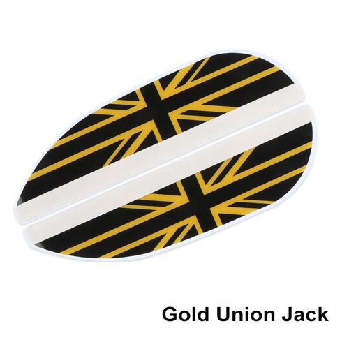 Juste De Protection Contre La Pluie Pour Rtroviseur De Voiture,Pare-Soleil,Pare-Soleil Pour Mini Cooper R53,R55,R56,R60,R61,F54,F55,F56,F60,2 Pices - Type Gold Union Jack