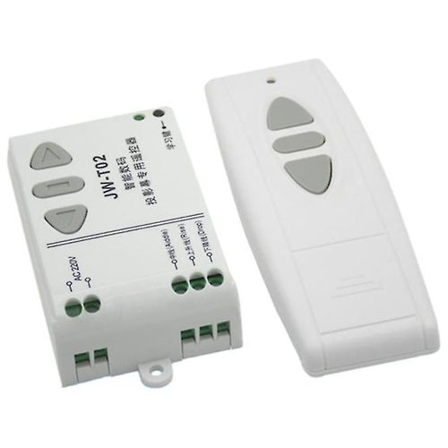 JW-T02 AC 220V Moteur Interrupteur  tlcommande sans fil UP Down Stop Contrleur de moteur tubulaire compatibleward Reverse TX RX Latched + (d)