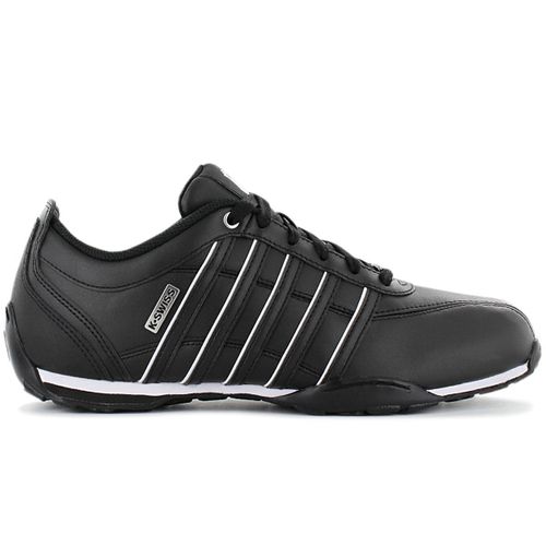 K-Swiss Arvee 1 1/2 - Hommes Cuir Baskets Sneakers Chaussures Noir 02453-091-M - 44 1/2
