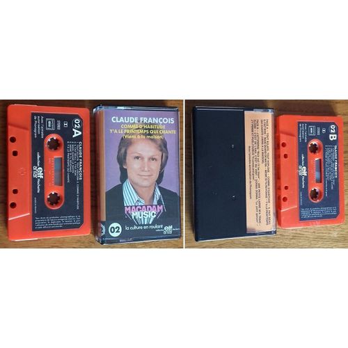 K7 Audio Claude Francois Comme D'habitude 1978 Cassette Rouge dition Elf Antar Macadam Music