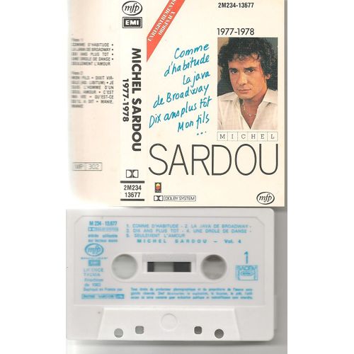 K7 Comme D'habitude La Java De Broadway Dix Ans Plus Tt Mon Fils Manie C'est Ma Vie Michel Sardou