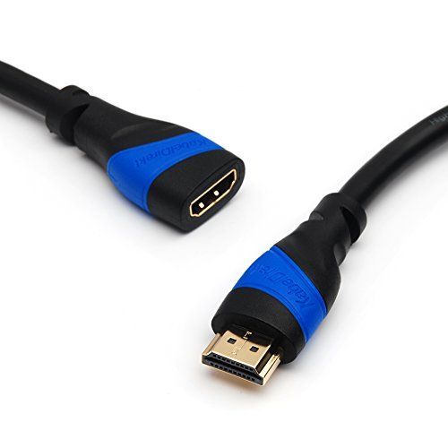 KabelDirekt 9m Cble de rallonge HDMI compatible avec HDMI 2.0a/b, 2.0, 1.4a (Ultra HD, 4K, 3D, Full HD, 1080p, HDR, ARC, Highspeed with Ethernet)- TOP Series