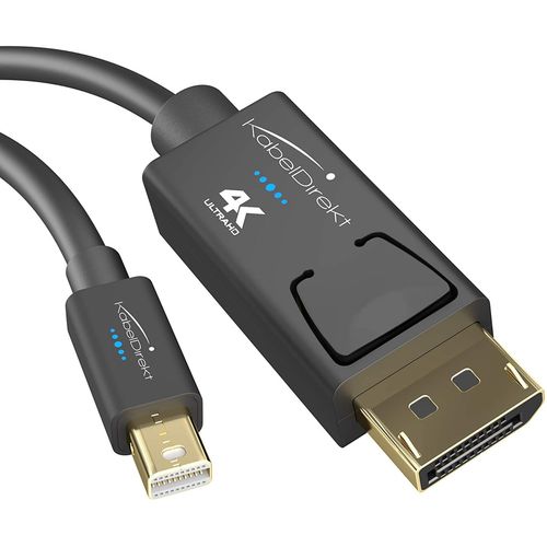 KabelDirekt Cble Mini DisplayPort (Thunderbolt) sur DisplayPort (Mini DP sur DP) - 3m