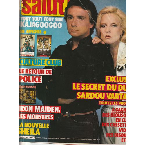 Kajagoogoo 5p/ Sylvie Vartan Et Michel Sardou 6p/ Boy George 2p/ Christophe Roger Vasselin 1.5p/ Furyo Avec David Bowie 2p/ Frank Noel 1p/ Sheila 6p/ Iron Maiden 2p/ Police Sting 2p/ 202