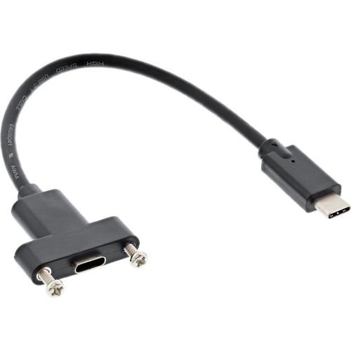 KAL-0.2m, 2xUSB3.1-C cble USB 0,2 m USB 3.2 Gen 1 (3.1 Gen 1) USB C Noir