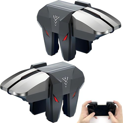 Kal-1 Paar Mobile Trigger Controller Pour Pubg, Contrleur De Jeu Mobile Avec Trigger, Gchettes L1r1 L2r2 Manette Portable, Joystick Gaming Gadgets Compatible Avec Android Iphone Ios [Video Game]
