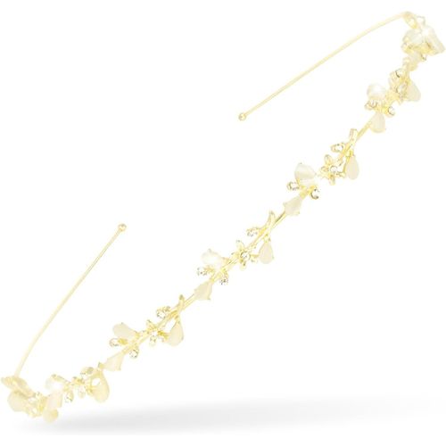 Kal-1 Pice Bandeau De Marie Mariage,Bijoux De Marie Or Argent,Bandeaux Avec Strass Pour Femmes,Bandeau De Marie Avec Strass,Tiares En Cristal De Fleurs,Bandeau De Mariage Avec Perles