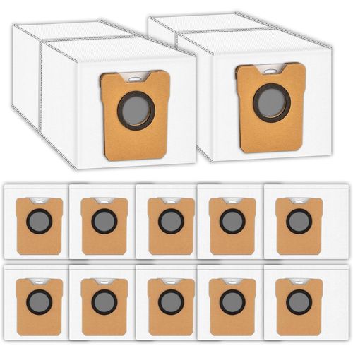 KAL-(12 Pices) Sacs  Poussire De Rechange Pour Aspirateur Robot Eufy Omni C20 C10, Compatibles Avec La Station De Vidange Automatique Omni C20 C10, Sacs Filtrants, Accessoires Pour Sacs Jetables
