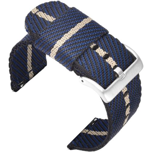 Kal-18mm Bracelets De Remplacement En Nylon Facilement Interchangeables Pour Montre Compatible Avec Fossil Q, Michael Kors Runway, C2 Rose Gold; Withings/Nokia Activit Pop, Steel, Steel Hr 36mm