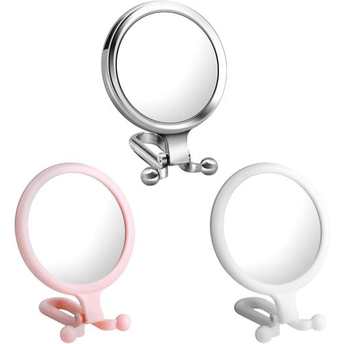 Kal-3 Pices Miroir De Maquillage Rond, Miroir Avec Poigne, Miroir  Main, Miroir Portable, Miroir De Maquillage Pliable.