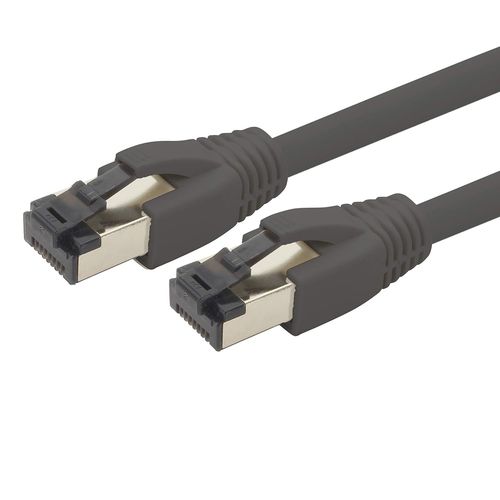KAL-5M Cble Rseau Cat 8 Cble Cat8 Noir - 1 Pice Cat.8 Lan 2000 Mhz 40 Gbit S 40Gbase-T Poe+ Patch Cable Cble Ethernet Lszh