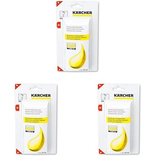 Kal-6.295-302.0 Nettoyant Vitres Concentr (4 X 20 Ml) Dtergent Pour Nettoyeurs De Vitres (Lot De 3)