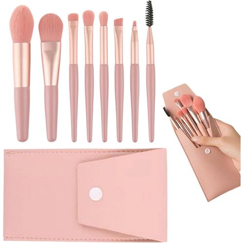 Kal-8 Pinceaux De Maquillage, quips D'un Sac De Rangement Portable 1 Pice, D'un Ensemble De Pinceaux De Maquillage Multifonctionnels, D'outils De Maquillage, D'un Pinceau  Sourcils