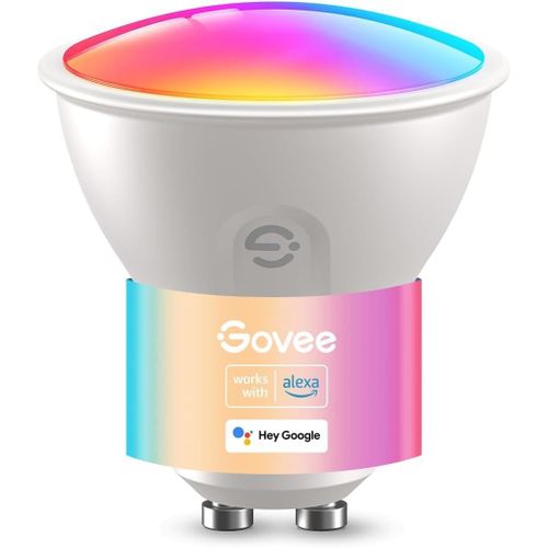 Kal-Ampoule Connecte Wifi, Ampoule Led Gu10 Rgbww Fonctionne Avec Matter, Alexa Et Google Home, Lampe Gu10 Intelligente 400lm Dimmable, 16 Millions De Couleurs, Synchronisation De Musique, 1 Pack