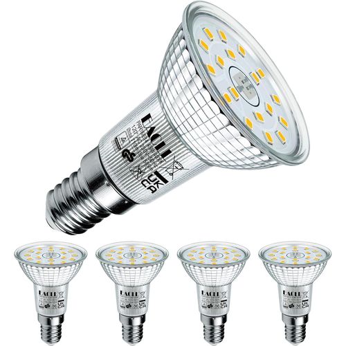 Kal-Ampoule Led E14 Blanc Neutre 4.9w quivalent Incandescence Halogne 75w, Lot De 4. 710 Lumens 4000k Non Dimmable, Large Faisceau 120 Spot, clairag Sans Scintillement, R50 Lampe  Rflecteur