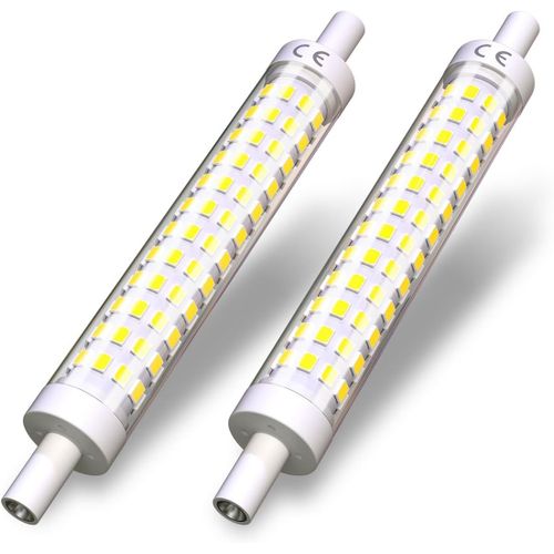 Kal-Ampoule Led R7s  Intensit Variable 10 W 118 Mm R7s 118 Mm 6000 K Blanc Froid J118 1200 Lm quivalent  150 W Halogne R7s