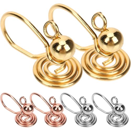 Kal-Boucles D'oreilles  Pression Pour Chlodes 6 Pices Boucles D'oreilles De Compression Chlode Clip Sur Boucle D'oreille Manchette D'oreille En Acier Inoxydable Boucles
