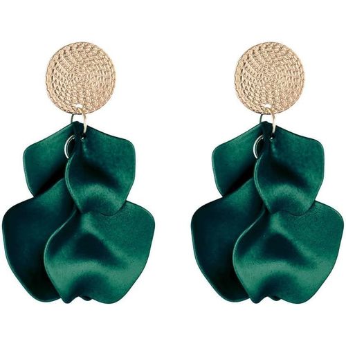 Kal-Boucles D'oreilles Pour Femmes Filles Boucles D'oreilles Simples  La Mode Boucles D'oreilles  Houppes Ptales Boucles D'oreilles Colores Hypoallergniques
