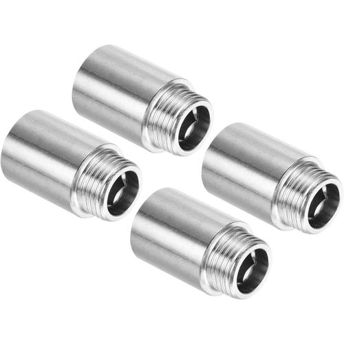 Kal-Bras D'extension De Pommeau De Douche, Lot De 4 En Acier Inoxydable 201, Filetage Mle G1/2 Vers Filetage Femelle G1/2, Longueur De Tuyau De 40 Mm, Raccord De Tuyau Pour Rallonge
