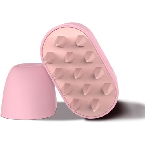 Kal-Brosse  Shampoing Pour Cuir Chevelu -Avec Poils En Silicone Doux -Pour La Croissance Des Cheveux Et L'limination Des Pellicules -Brosse  Cheveux Pour Exfolier Le Cuir Chevelu (Rose)