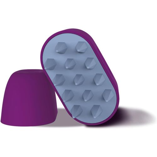 Kal-Brosse  Shampoing Pour Cuir Chevelu -Avec Poils En Silicone Doux -Pour La Croissance Des Cheveux Et L'limination Des Pellicules -Brosse  Cheveux Pour Exfolier Le Cuir Chevelu (Violet)