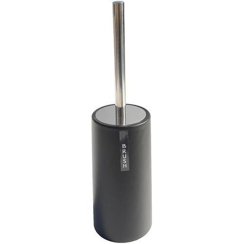 Kal-Brosse Wc Et Support,  Poser Au Sol, Long Manche, En Acier Inoxydable Antirouille, Brosse Wc Durable (Noir)