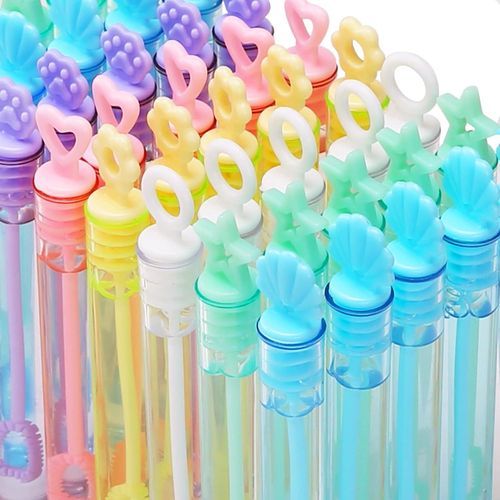 Kal-Bulles De Savon Pour Enfant 30pcs Mini Tubes Bouteilles Machine  Bulle Jouet Jeux Exterieur Pour Anniversaire Mariage Pinata Pochette Surprise Cadeaux Invits (10.2cm/ 6 Style, 6 Couleurs)