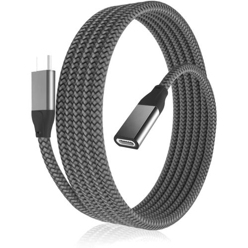 KAL-Cble Extension USB C 1M,USB C 3.1 Gen2 10Gbps Cordon Femelle  Mle Type C,Rallonge Adaptateur Thunderbolt 3 pour MacBook Pro,iPad Air,Microsoft Surface Go,Steam Deck,Chromebook Pixel 6