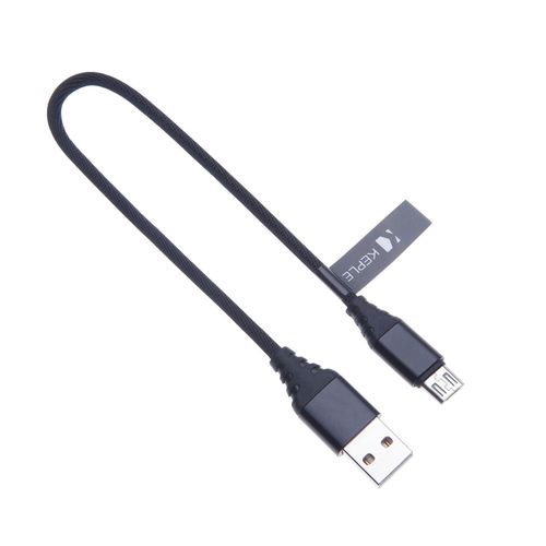 Kal-Cble Micro Usb Cble Rapide Chargeur Android En Nylon Compatible Avec Samsung Galaxy S7, S7 Edge / S6, S6 Edge / S4, S3 / Note 5 / J7, J7 Prime, J3, J3 Prime, J6, J5, J4 / A6, A7, A8 (0.25m)