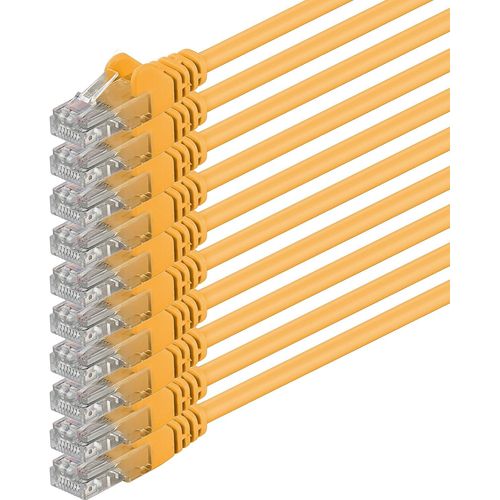 KAL-Cble Rseau Cat6 Cat 6-10X 0,5M - Rj45 Ethernet Lan Dsl Routeur Modem