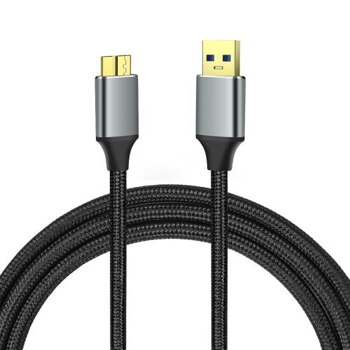 KAL-Cble USB 3.0 Mle A vers Micro B 3.0, 0,5M 5Gbps Micro B Cble Compatible avec Western Digital, WD Elements, Extension Seagate, To-shiba, Samsung M3 1 To, Galaxy S5 Note 3, LaCie