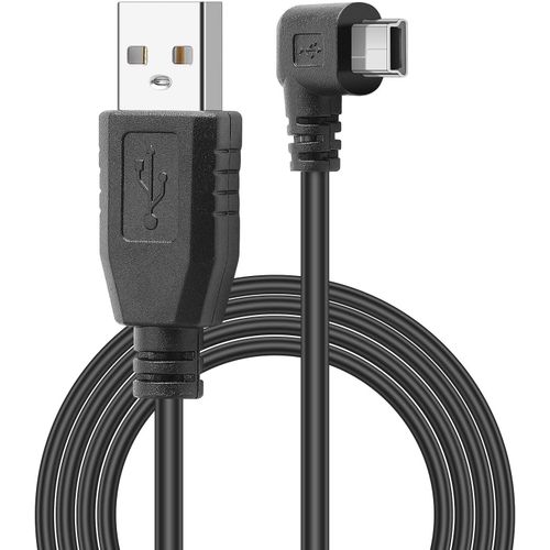 Kal-Cble Usb A Mle Vers Mini Usb  Angle Droit  90 Degrs Pour Synchronisation Des Donnes Et Charge Pour Camra Embarque Garmin Gps Navigator Dvr Camra Numrique Gopro Hero 4 3+ 3 Mtre