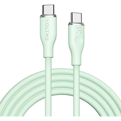 KAL-Cble USB C vers USB C 1.80m Vert, Cable USB C 2.0 de Charge 3A 480 Mbps PD Charge Rapide Cordon USB-C et Cble USB-C PPS Compatible avec Android MacBook Pro iPad Air Samsung