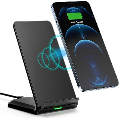 Kal-Chargeur Sans Fil, Chargeur Induction Certifi Qi 10 W Max, Wireless Charger Stand, Compatible Avec Samsung Note20/Note20+/Note10/S10, Etc., Iphone 15/14/13/12 Series, Etc.
