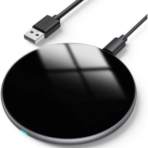 Kal-Chargeur Sans Fil Rapide 15w, Chargeur  Induction Qi Compatible Avec Iphone 14/13/12/11/Pro/Xs Max/Xr/Xs/X/8, Samsung Galaxy S22/S21/S10e/S9/S8, Airpods 2/3/Pro, Huawei Mate 40/P40 Pro, Xiaomi