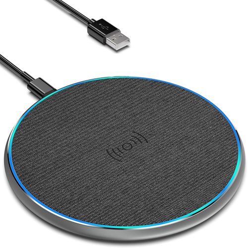 Kal-Chargeur Sans Fil Rapide, 15w Max Chargeur  Induction Compatible Avec Iphone 14/13/Pro Max/Pro/Max/Plus/Mini/Xs/Xr, Samsung Galaxy S23/S22/S21/S20/S10, Airpods, Galaxy Buds, Huawei, Xiaomi